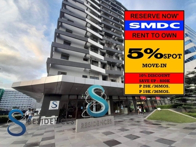 RENT TO OWN Condo in Pasay City; Mall of Asia at S Residences near in NAIA Airport