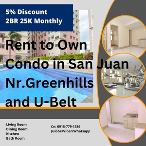 Rent to Own Condo Rfo 2Bedroom 25K Monthly move in ready condo Little Baguio Terraces San Juan near QC Cubao Sta.Mesa U-Belt and Greenhills on Carousell