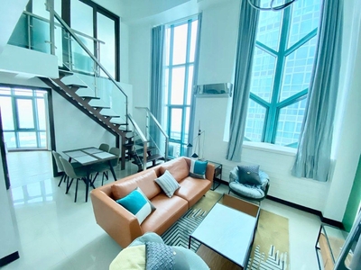RENT TO OWN FURNISHED 2 BEDROOM LOFT W/ FREE PARKING IN EASTWOOD LE GRAND 37K/mo on Carousell