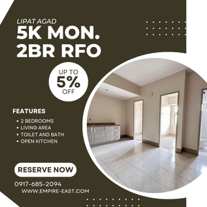 RESERVE 2BR! 5K MONTHLY LIPAT AGAD RENT TO OWN CONDO IN SAN JUAN on Carousell