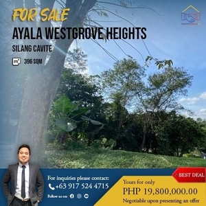 Residential Lot for Sale in Ayala Westgrove Heights at Silang