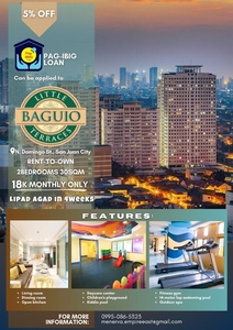 RFO 2br condo for sale in San Juan City Rent to own near UBELT LRT CUBAO QC GREENHILLS on Carousell