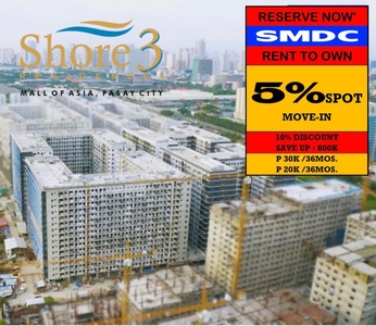 Shore 3 RESIDENCES Condo FOR SALE in Mall Of Asia