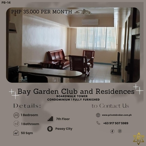 Spacious 1 Bedroom in Bay Garden Club and Residences for Rent on Carousell