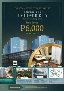 Studio type Condo for sale in Pasig Cainta no spot DP on Carousell