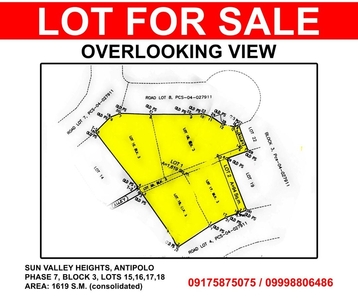 Sun Valley Heights Lot for Sale on Carousell