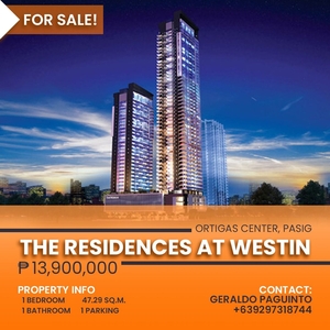 The Residences at Westin Sonata place 1 Bedroom Condo For Sale - Ortigas Center Pasig Condominium 1 BR For sale on Carousell