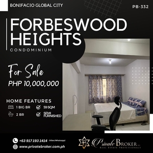 Unit For Sale at Forbeswood Heights BGC on Carousell
