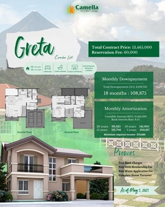 House & Lot For Sale at Camella Hillcrest Legazpi - Greta Unit