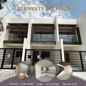The Elements Brand New Town House in Las Pinas City