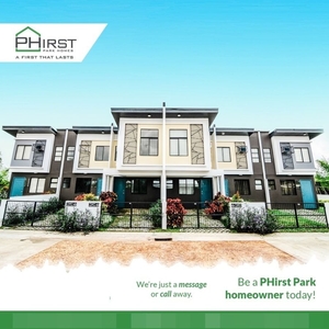 Calista End Townhouse for Sale at PHirst Park Homes Pandi City, Bulacan