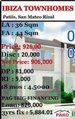 1 bedroom Townhouse for sale in Quezon City