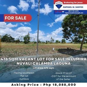 Lot For Sale In Calamba, Laguna