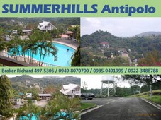 Summerhills Antipolo = 5,500/sqm For Sale Philippines