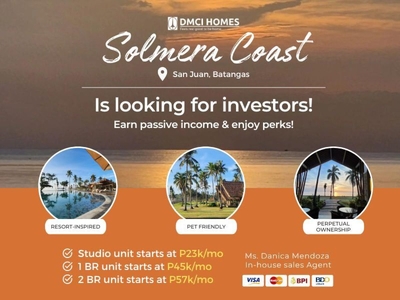 DMCI Homes Solmera Coast, San Juan Condominium Unit For Sale