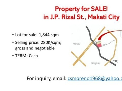 Lot For Sale In Makati Avenue, Makati