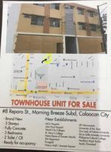 Townhouse For Sale In Morning Breeze Subdivision, Caloocan