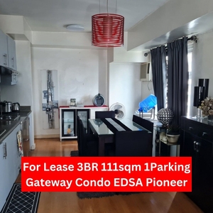 For Lease Pioneer Condo Furnished 3Bed 111 sqm 1Parking at Gateway Garden Heights near EDSA Boni MRT Rockwell BGC Uptown on Carousell