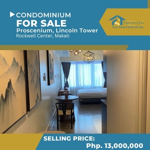 Studio Unit with Parking For Sale in Lincoln Tower at Proscenium Rockwell Center Makati on Carousell