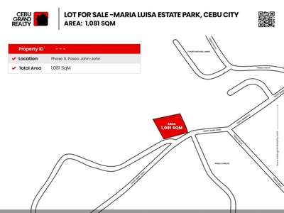 1088 SqM Lot for Sale in Maria Luisa Park on Carousell