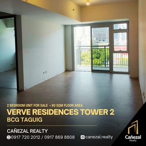 2 Bedroom in Verve Residences Tower 2 at 90 SQM with 1 Parking Inclusive BGC Taguig For Sale on Carousell