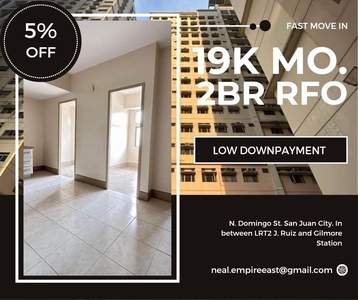 2BR! QUALITY! 19K MON. LIPAT AGAD RENT TO OWN CONDO IN SAN JUAN on Carousell