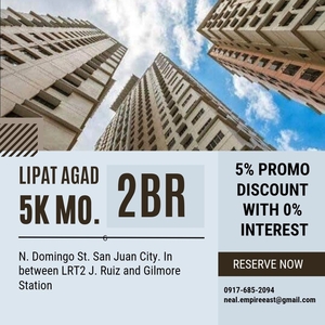 2BR UNIT 5K MONTHLY LIPAT AGAD RENT TO OWN CONDO IN SAN JUAN on Carousell