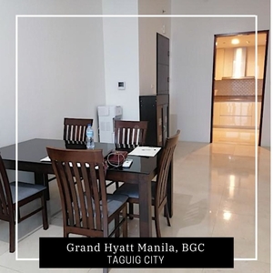 2BR Unit for Rent in Grand Hyatt Manila Residences