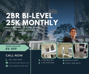 AFFORDABLE 2BR LIPAT AGAD 25K MON. BI-LEVEL RENT TO OWN CONDO IN PASIG on Carousell