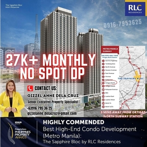 Affordable Pre-Selling 1 bedroom condo unit for sale at Sapphire Bloc East Tower in Ortigas Pasig near Robinsons Galleria on Carousell