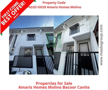 Amaris Homes Townhouse for Sale in Bacoor