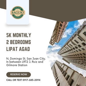 AVAIL NOW! BIG 2BR - LIPAT AGAD 5K MON. RENT TO OWN CONDO IN SAN JUAN on Carousell