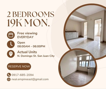 BEST 19K MON. 2BR LIPAT AGAD RENT TO OWN CONDO IN SAN JUAN on Carousell