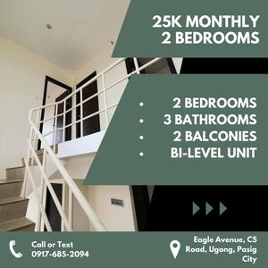BEST BI-LEVEL 2BR 25K MONTHLY LIPAT AGAD RENT TO OWN CONDO IN PASIG NEAR TIENDESITAS on Carousell