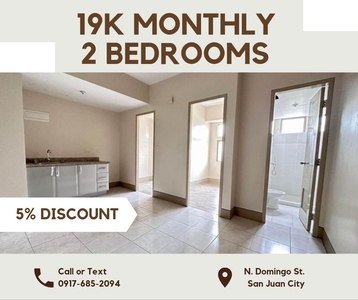 BIG NEW 19K MON. 2BR LIPAT AGAD RENT TO OWN CONDO IN SAN JUAN on Carousell