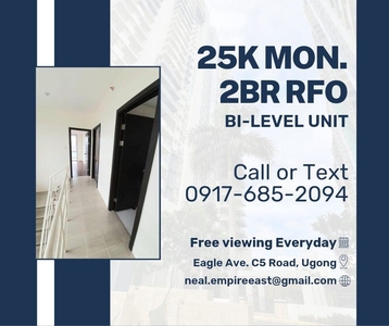 BIG UNIT - BI-LEVEL 2BR 25K MON. LIPAT AGAD RENT TO OWN CONDO IN PASIG on Carousell