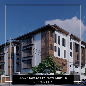 Brand New Townhouses with Elevator for Sale in New Manila