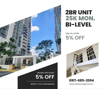 BUY 2BR BI-LEVEL 25K MONTHLY LIPAT AGAD RENT TO OWN CONDO IN PASIG on Carousell