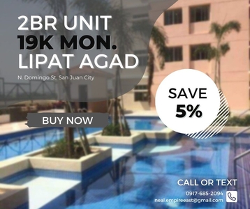 BUY NOW! 19K MON. 2BR LIPAT AGAD RENT TO OWN CONDO IN SAN JUAN on Carousell