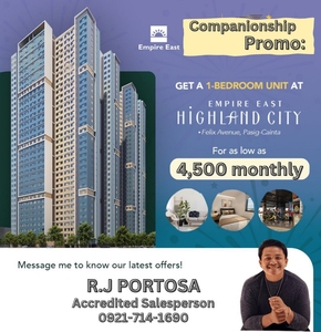 Condo For sale 5% DP 10k monthly 0% interest Promo on Carousell