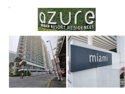 Condo For Sale in UNIT 1506 @ 15TH FLOOR AZURE URBAN RESORT RESIDENCES - MIAMI BUILDING WEST SERVICE ROAD MARCELO GREEN