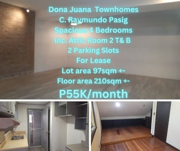 Dona Juana Townhomes in C. Raymundo Avenue Pasig For Lease on Carousell