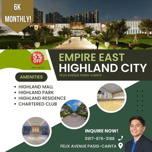 EXECUTIVE STUDIO UNIT FOR SALE AFFORDABLE PRE SELLING UNIT FOR INVESTMENT | EMPIRE EAST HIGHLAND CITY ORTIGAS PASIG on Carousell