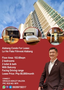 For Lease La Vie Flats Filinvest Alabang on Carousell