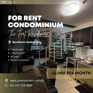 For Rent 1 Bedroom Loft Type in The Fort Residences on Carousell