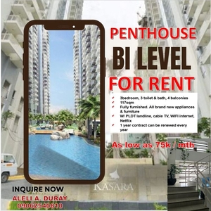 For Rent 3BR Penthouse Bi Level at Kasara Urban Resort Residences on Carousell