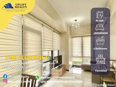 For rent Furnished 2 bedroom unit in Florence Mckinley on Carousell