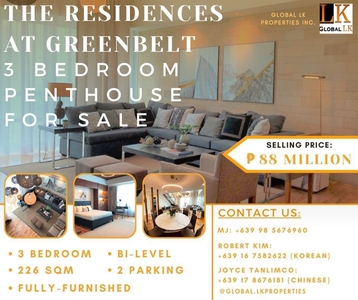 FOR SALE: 3 BEDROOM PENTHOUSE THE RESIDENCES AT GREENBELT on Carousell