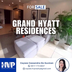 FOR SALE: Grand Hyatt Residences - 3BR