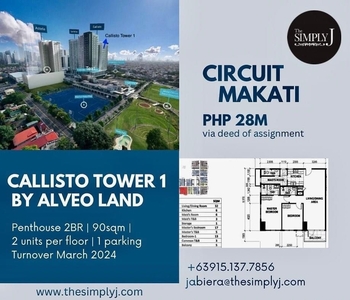 FOR SALE: Penthouse 2BR Callisto Tower by Alveo on Carousell